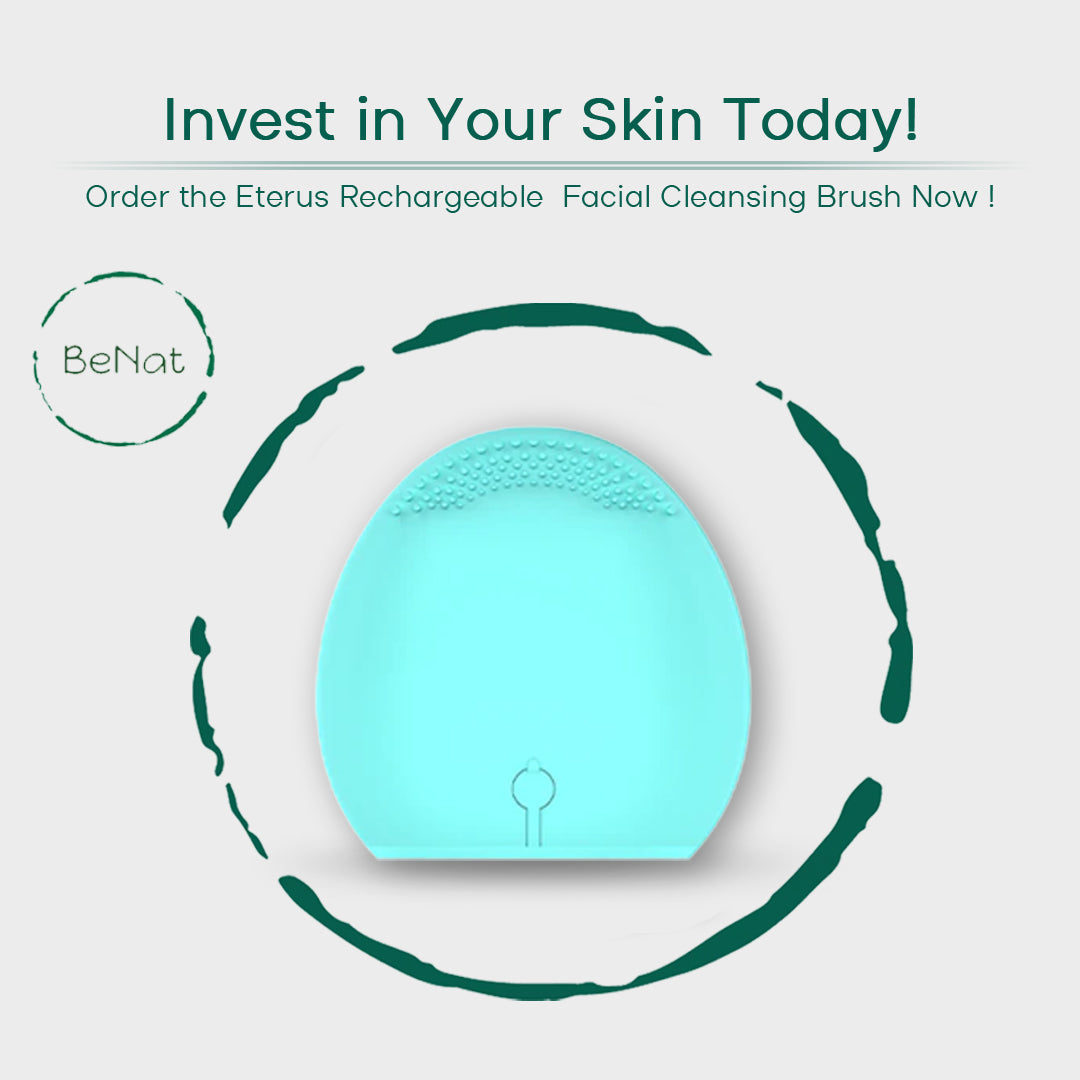 rechargeable facial cleansing brush by benat