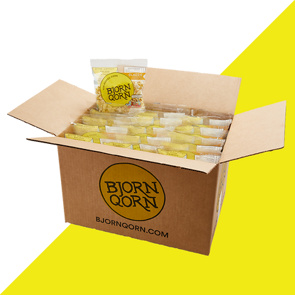 Bjorn Qorn Popcorn 30 Pack Mini Bags (1oz) by Farm2Me