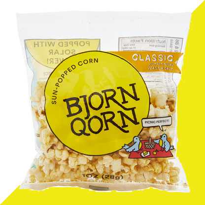 Bjorn Qorn Mix Popcorn Bags -15-Pack x 1oz Bag by Farm2Me