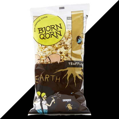 Bjorn Qorn Earth (Truffle) Popcorn Bags - 12-Pack x 3oz Bag by Farm2Me