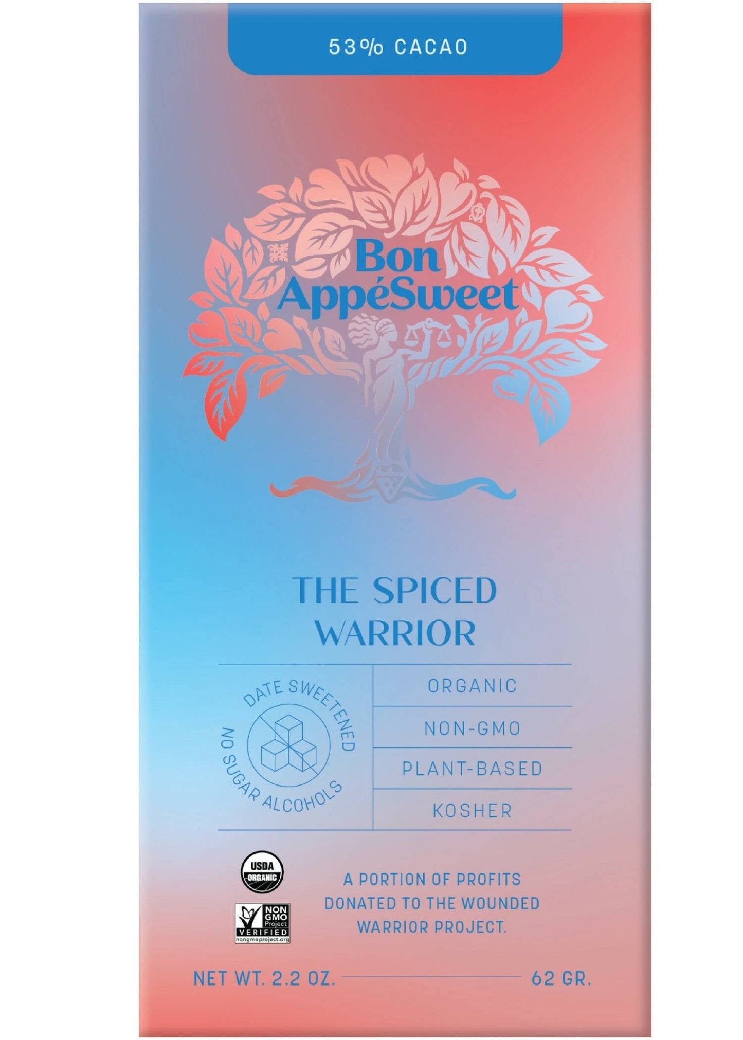 spice warrior chocolate bars - 12 x 2.2.oz by farm2me