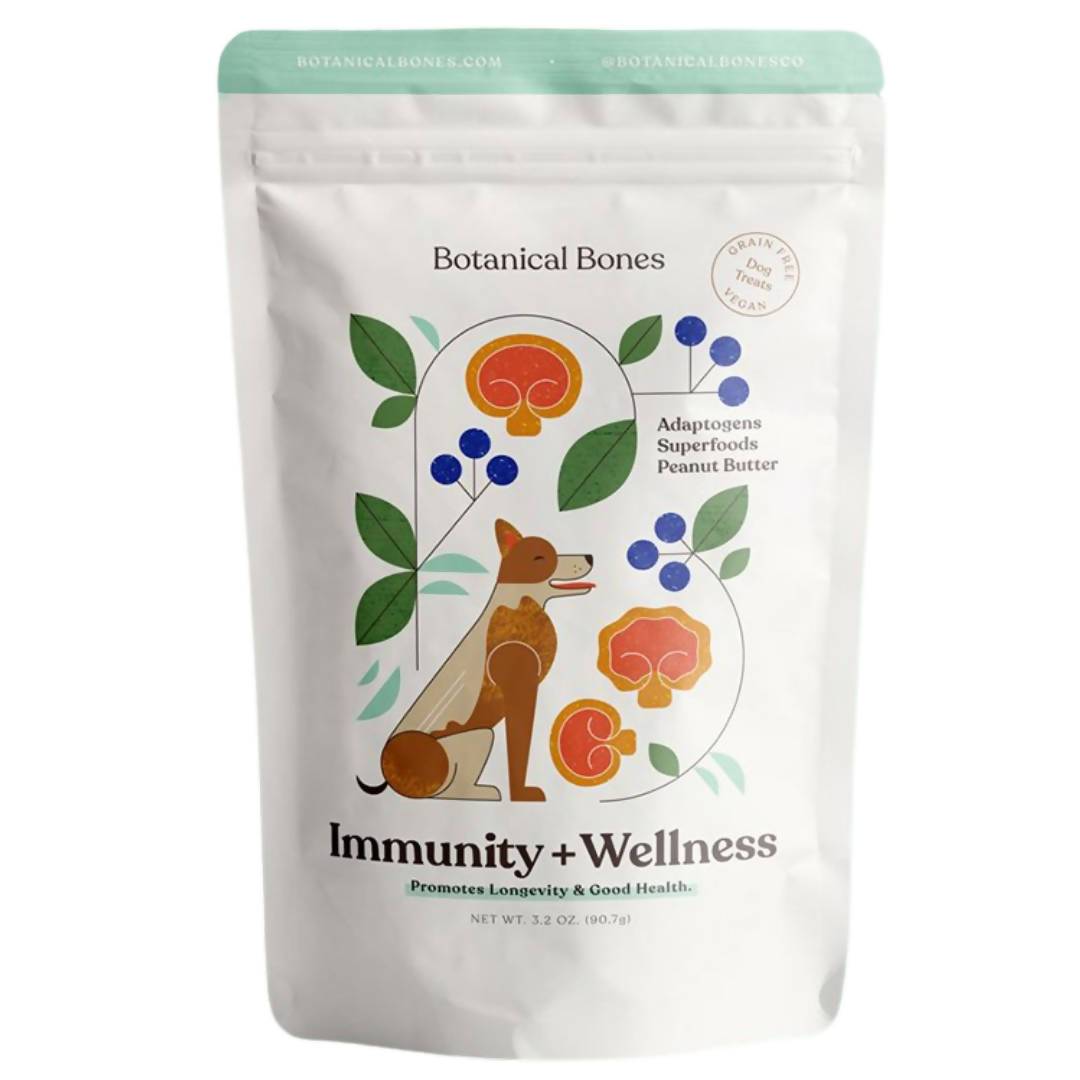 immunity + wellness dog treat pouches - 4 x 3.2oz by farm2me