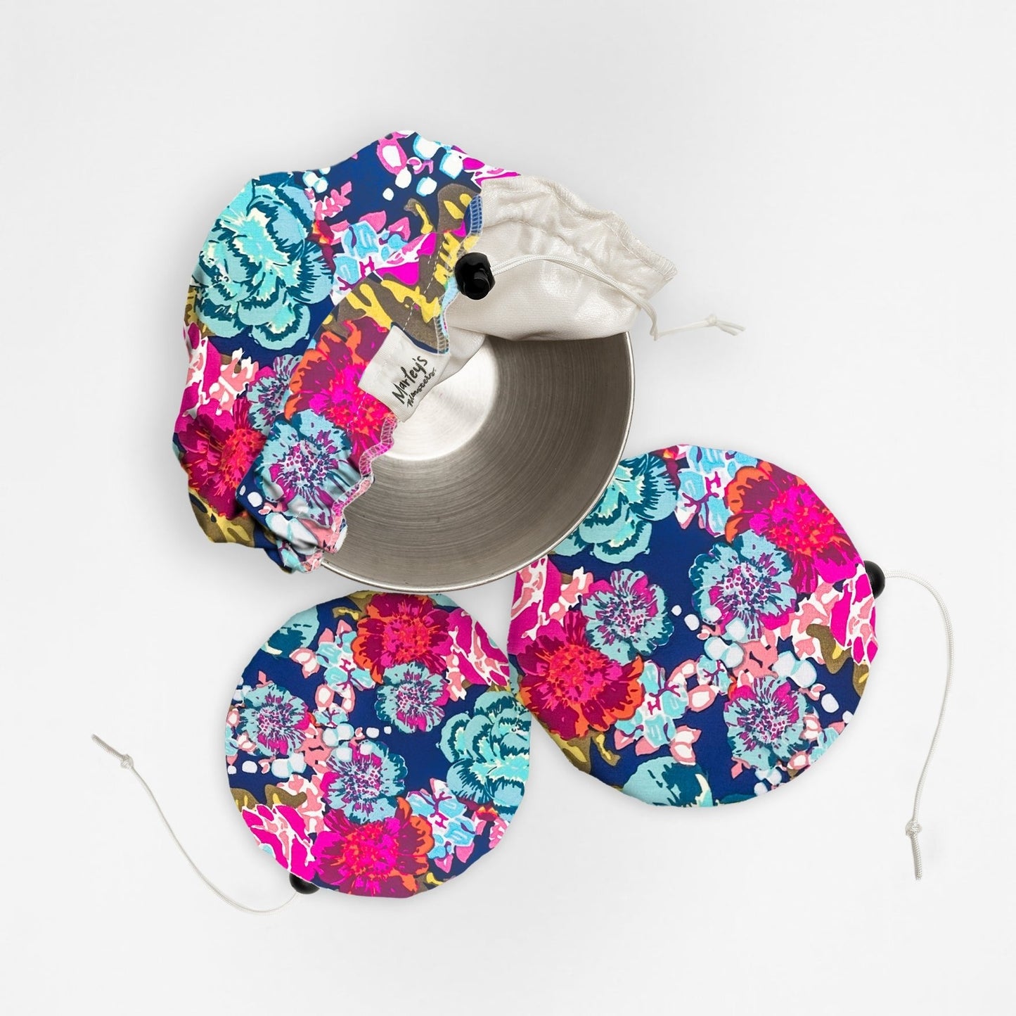 bowl cover bundle: cotton floral