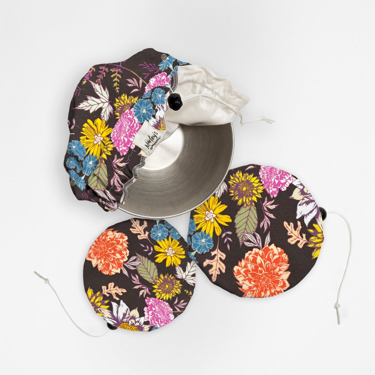 bowl cover bundle: cotton floral