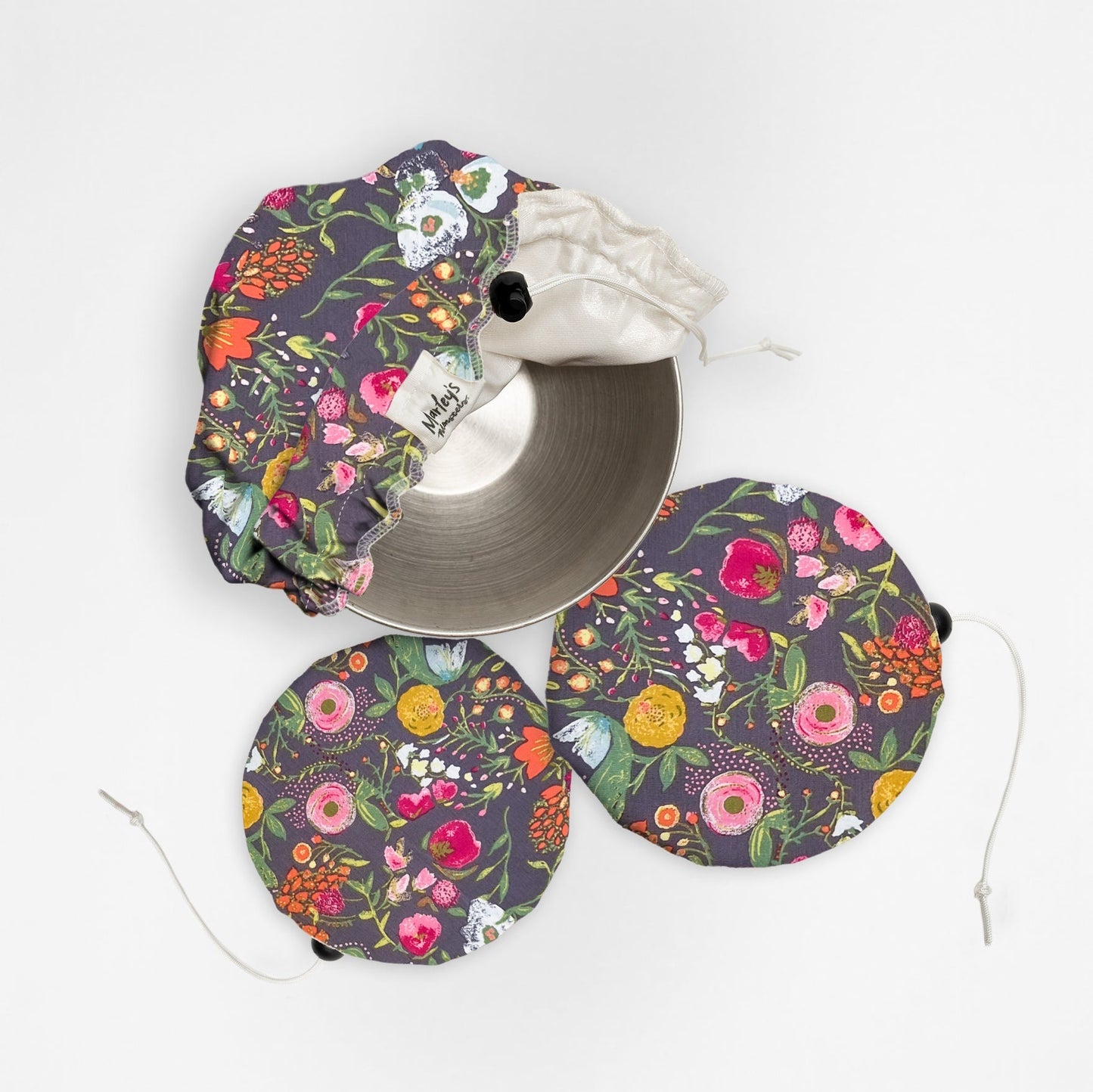 bowl cover bundle: cotton floral