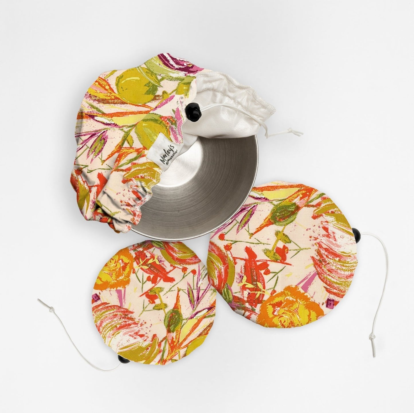 bowl cover bundle: cotton floral