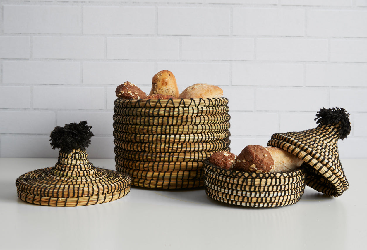 moroccan bread basket - set of 2 by verve culture