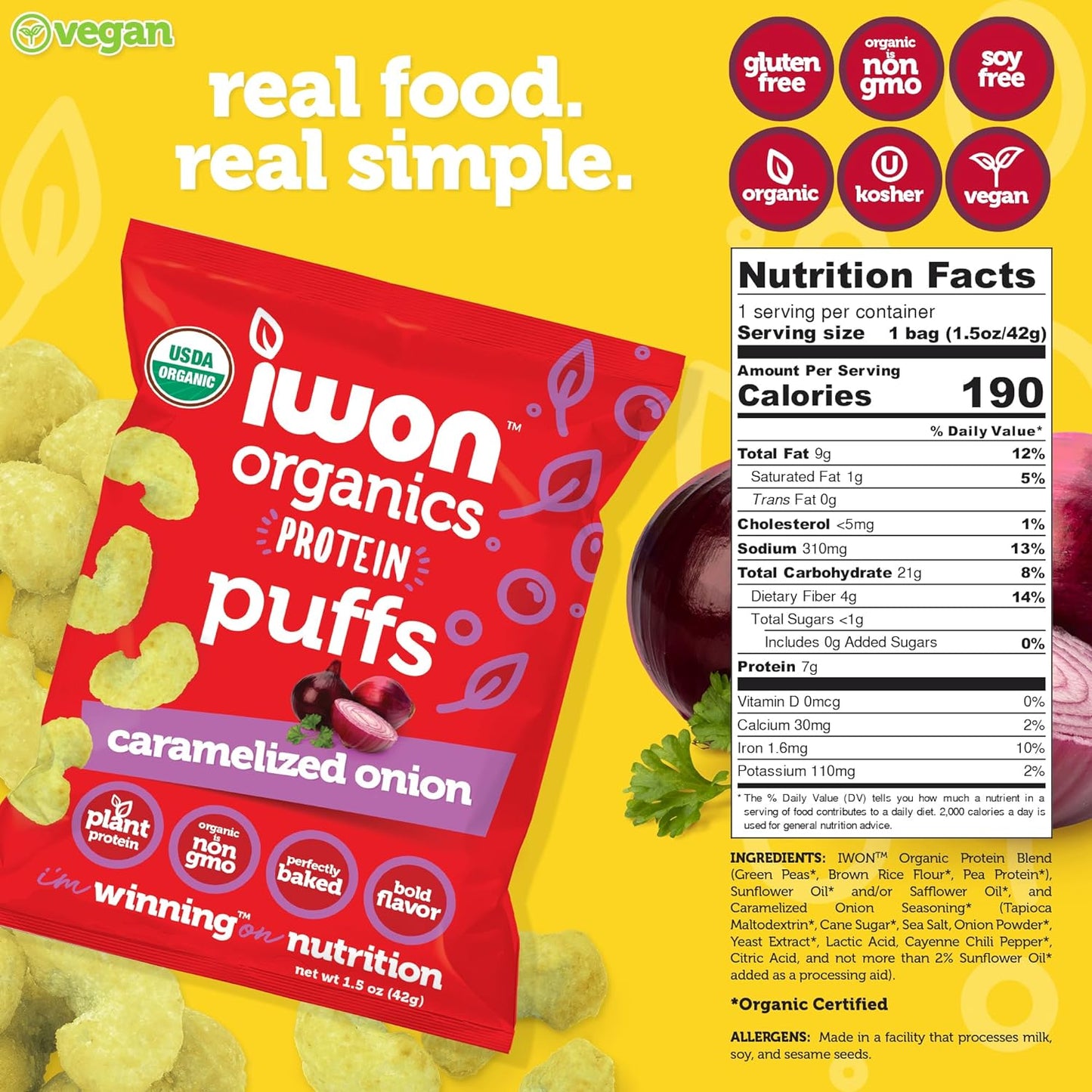 iwon organics protein puffs by farm2me