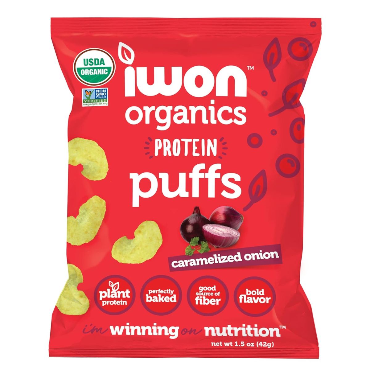 iwon organics protein puffs by farm2me