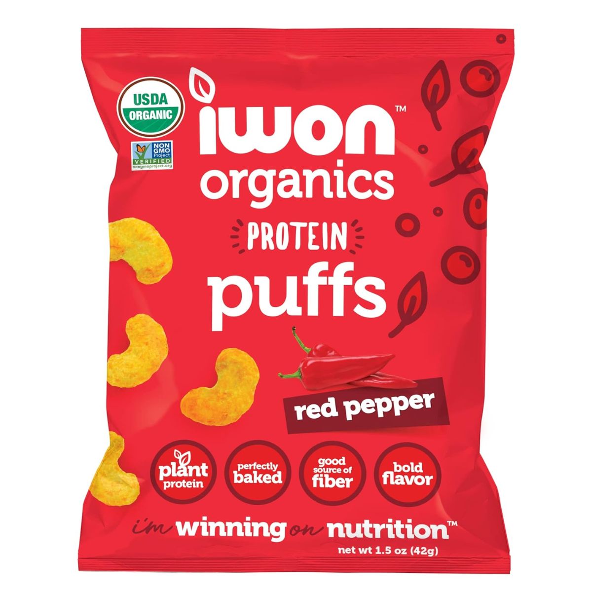 iwon organics protein puffs by farm2me