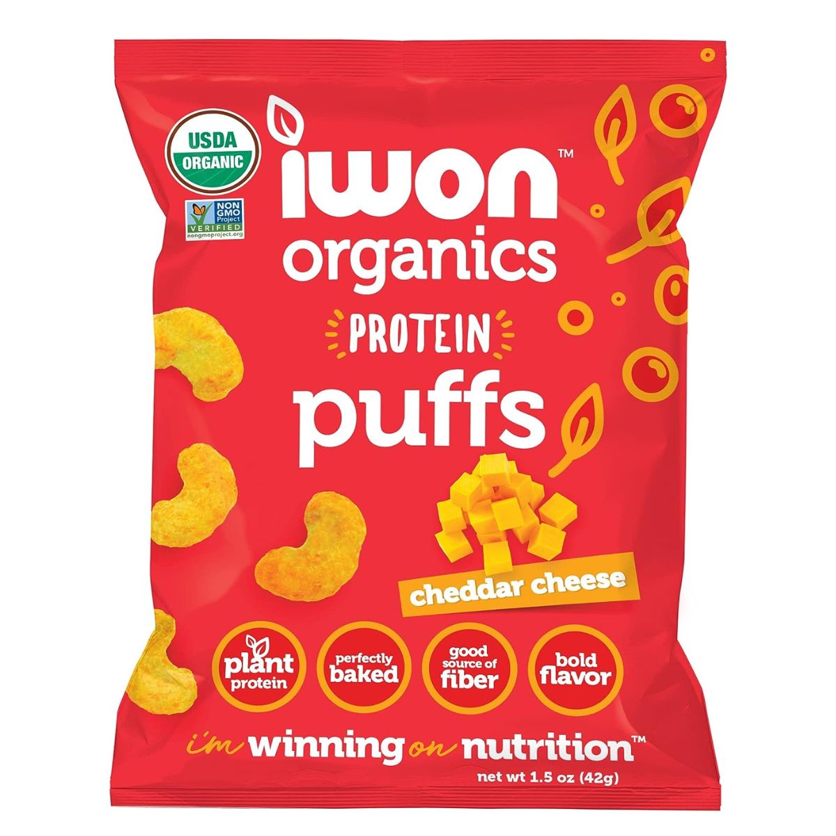 iwon organics protein puffs by farm2me