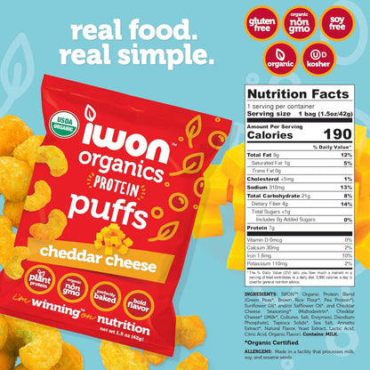 iwon Organics Protein Puffs by Farm2Me