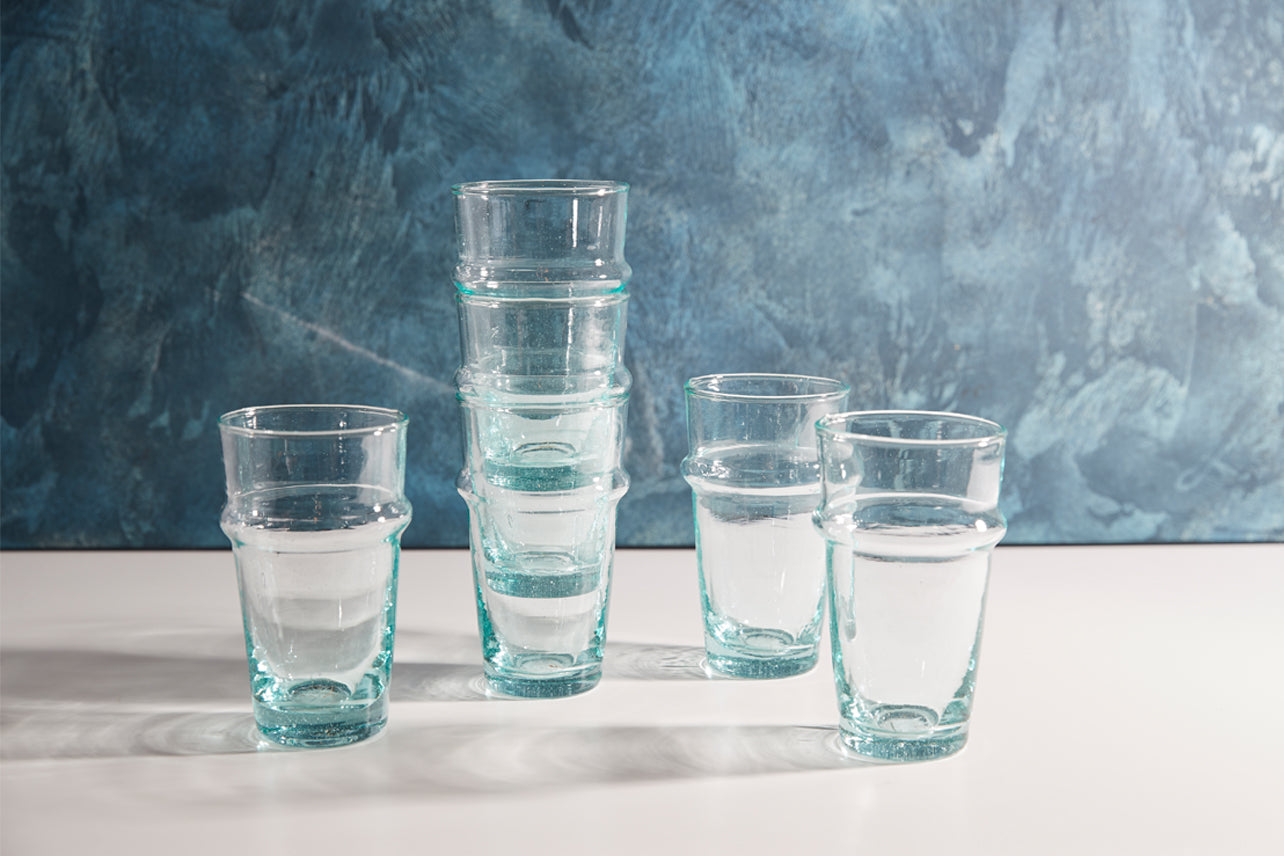 moroccan beldi glassware - set of 6 by verve culture