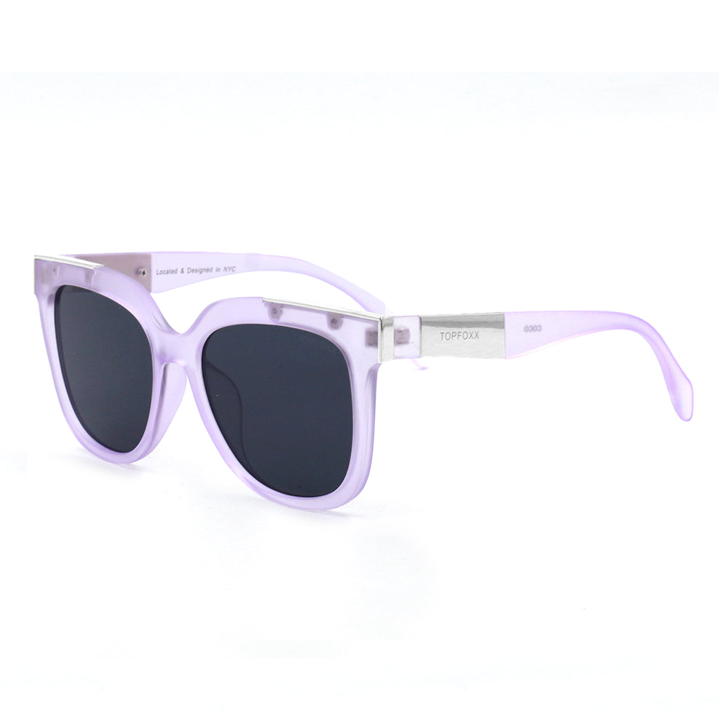 coco - lilac wayfarer sunglasses by topfoxx