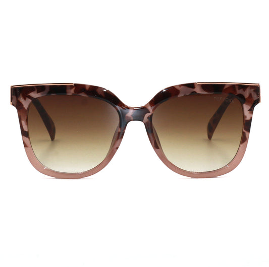 Coco - Tortoise Frame Brown Lens Wayfarer Sunglasses by TopFoxx