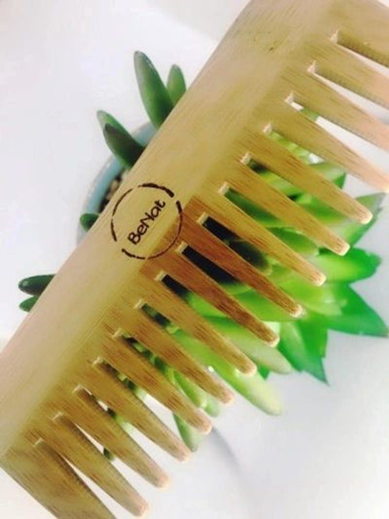 all-natural bamboo hair comb by benat