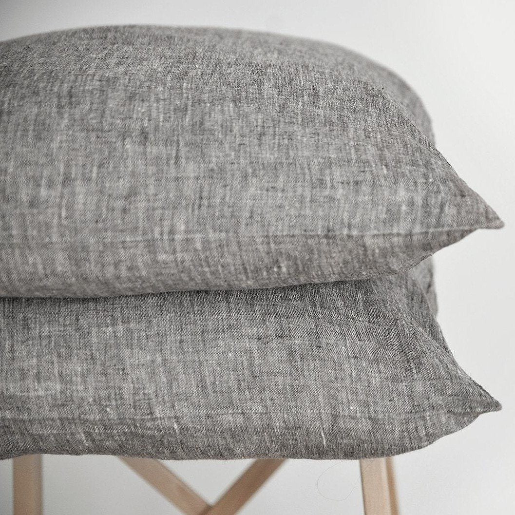 melange shams by beflax linen