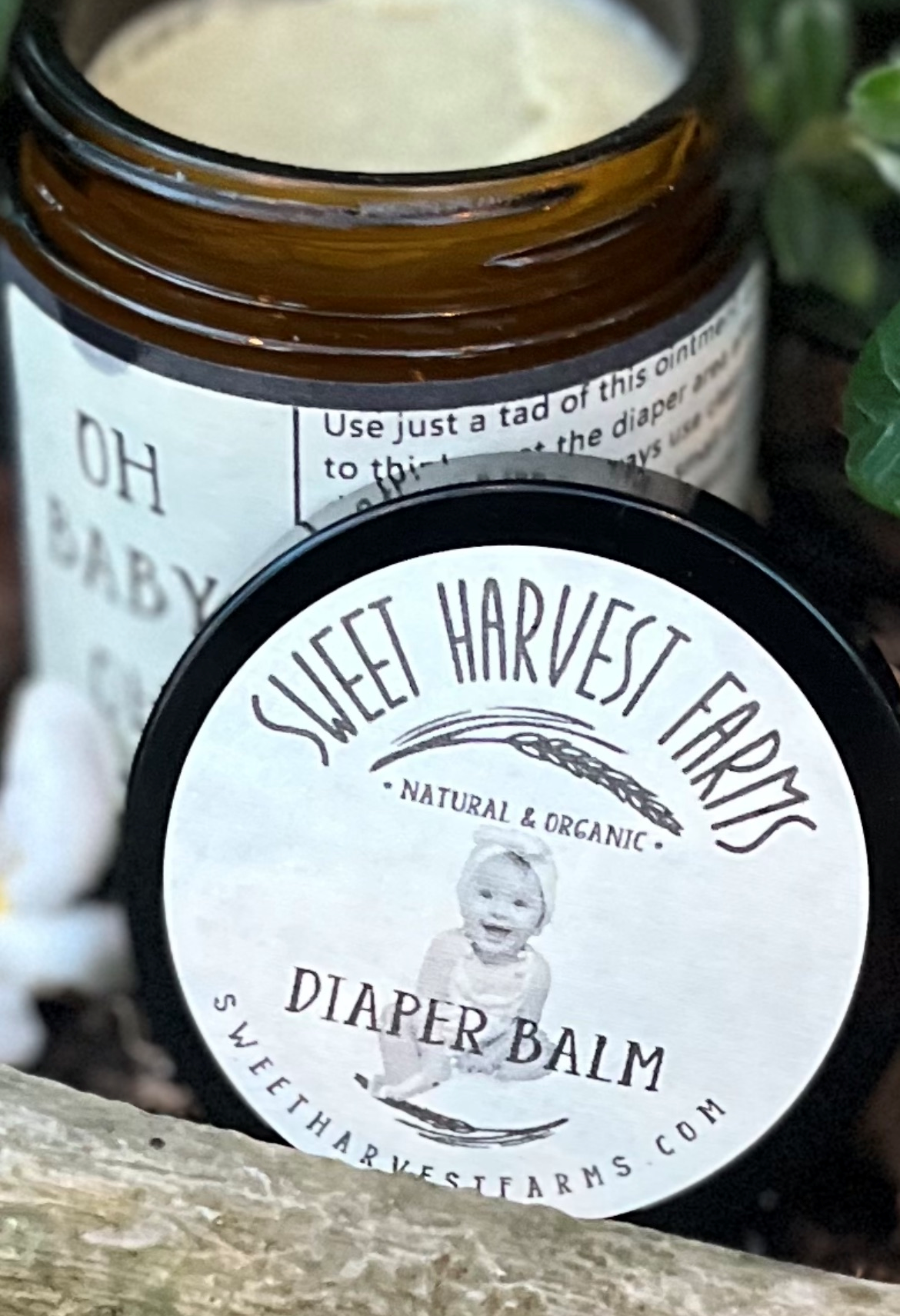 oh baby oh! " what a bum!" organic diaper balm - to help soothe any bottom (including adults) by sweet harvest farms