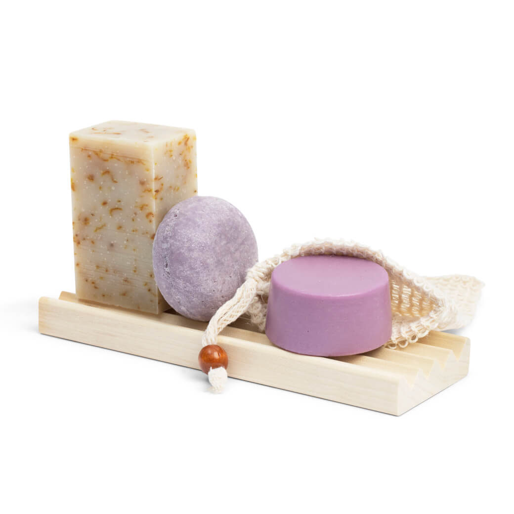 shampoo, conditioner and body soap starter kit