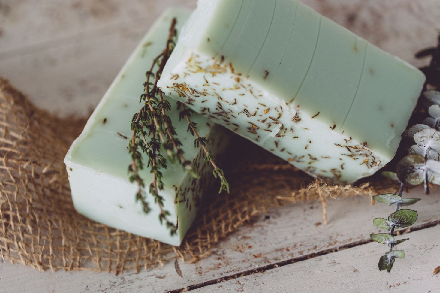 eucalyptus thyme handmade organic soap by sweet harvest farms