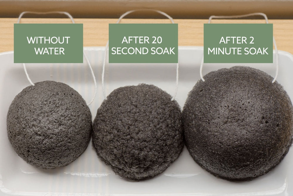 charcoal facial sponge by distinct bath & body