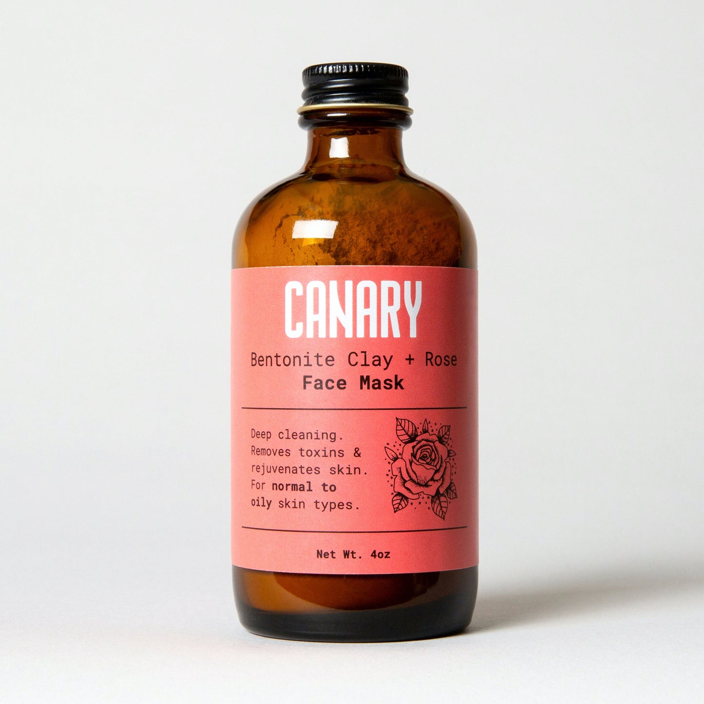 bentonite clay + rose face mask by canary