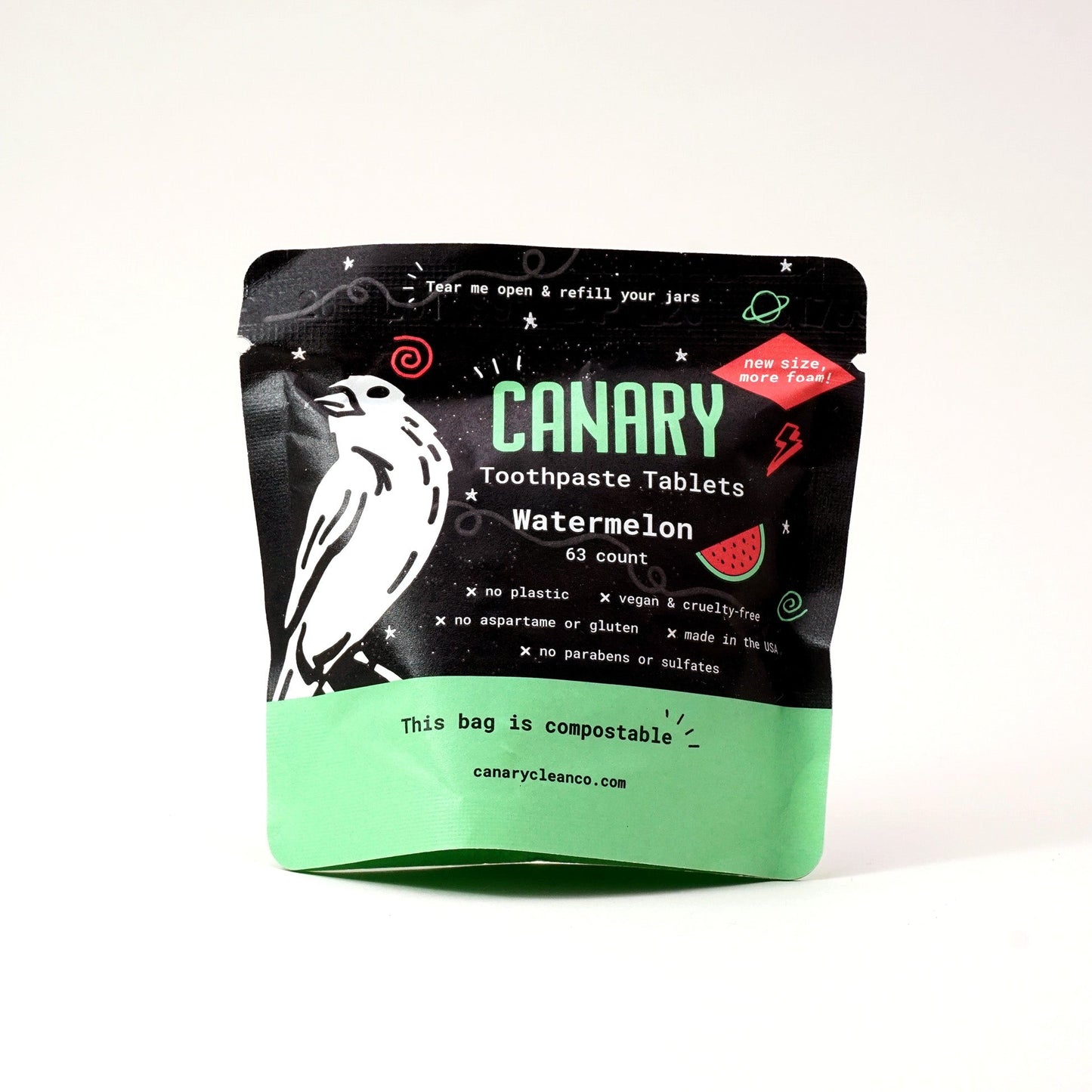 watermelon toothpaste tablets - new & improved! by canary