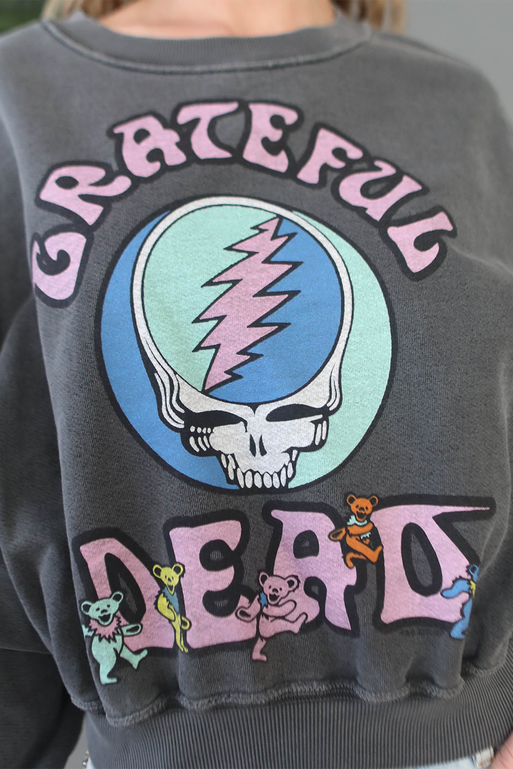 grateful dead stealie bears sweatshirt by people of leisure