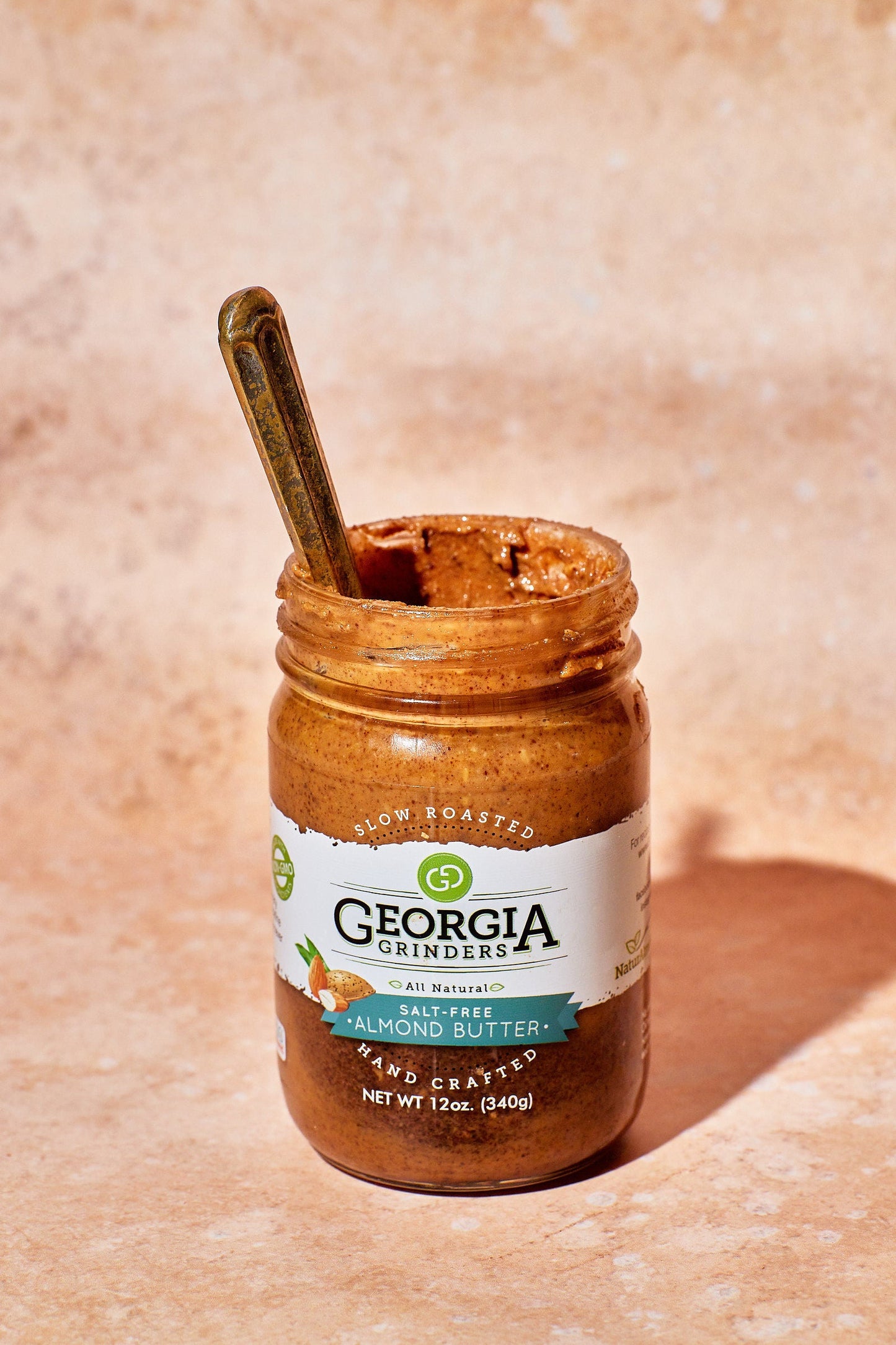 georgia grinders 12 oz whole30 (2) nut butter assortment 4 pack (original almond butter, cashew butter, pecan butter, salt free almond butter) - (cp-cl) by georgia grinders