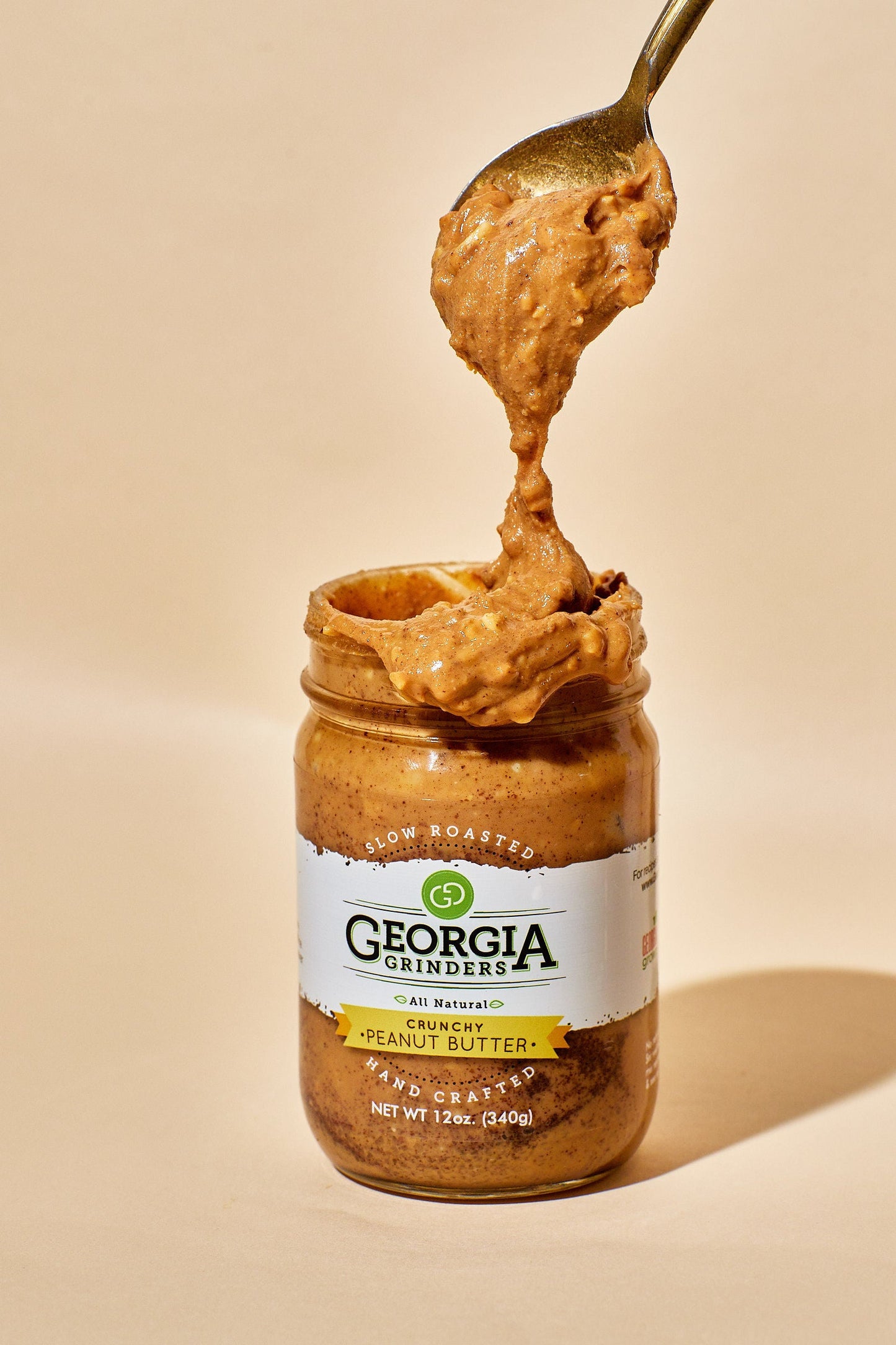 georgia grinders peanut butter mixed 4 pack (two 12oz jars of each creamy peanut butter and crunchy peanut butter)  - (cp-cl) by georgia grinders