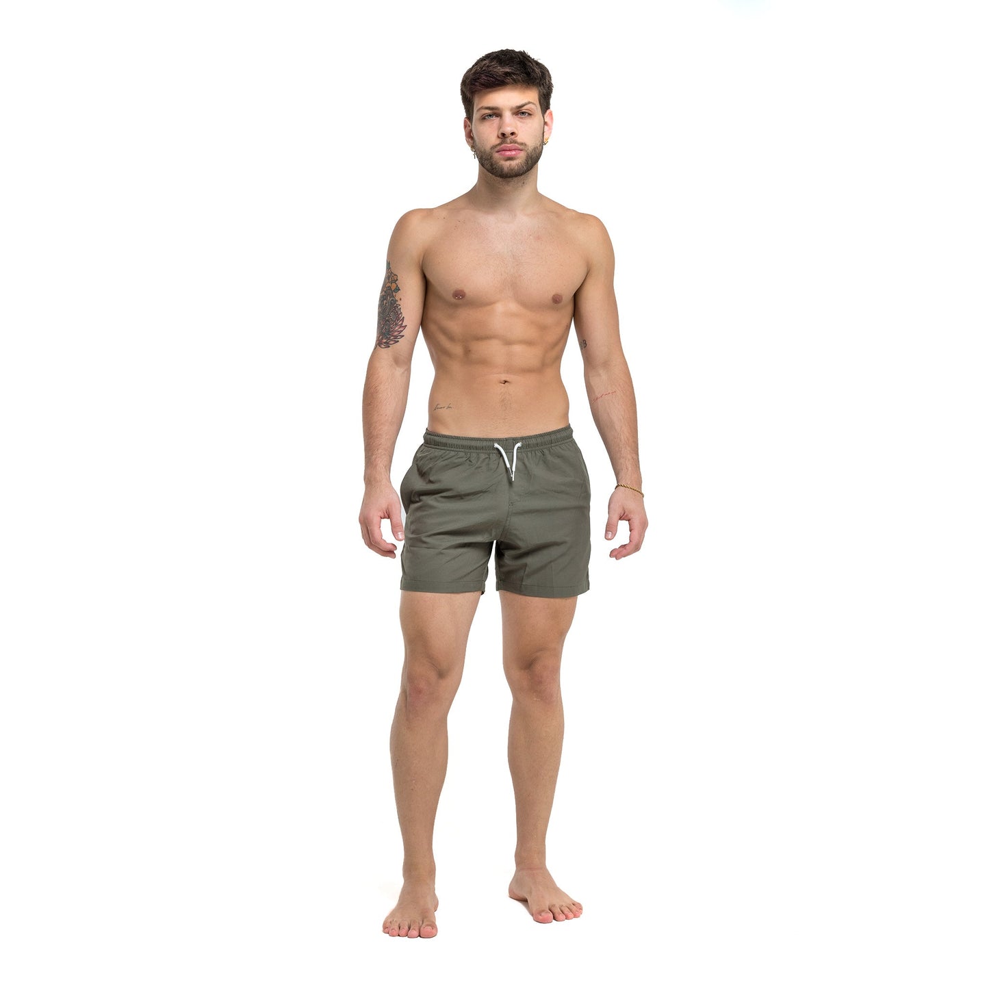 green - 5" swim trunks by bermies