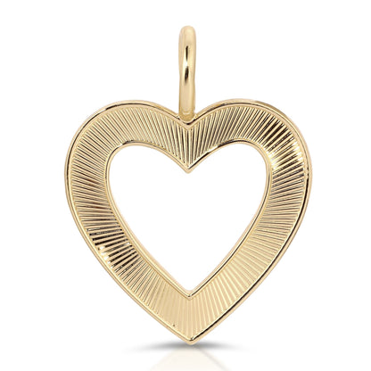 Hannah Open Heart Pendant by eklexic