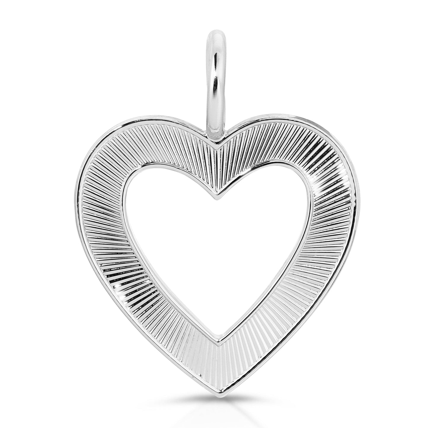 hannah open heart pendant by eklexic