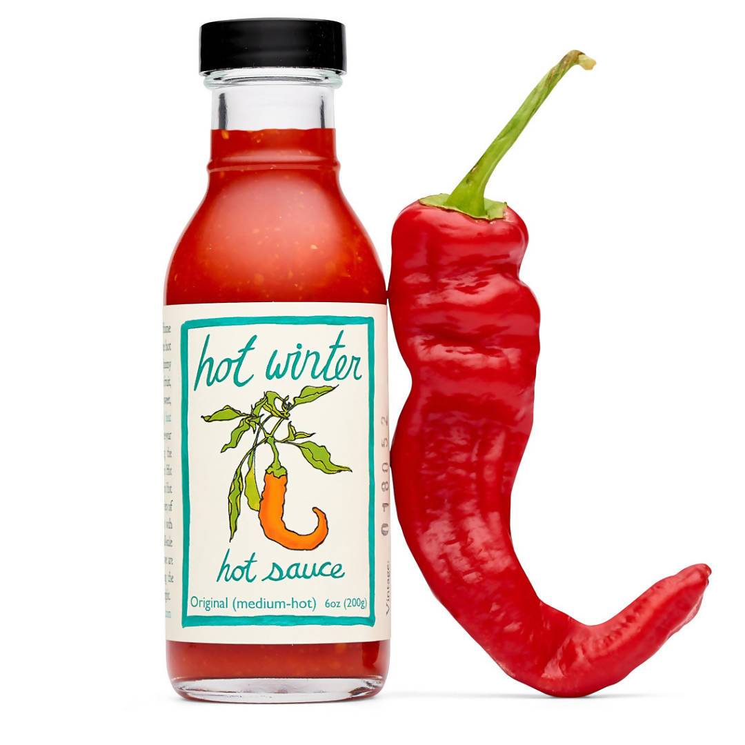 hot winter hot sauce original (med-hot) - 12 x 6oz by farm2me