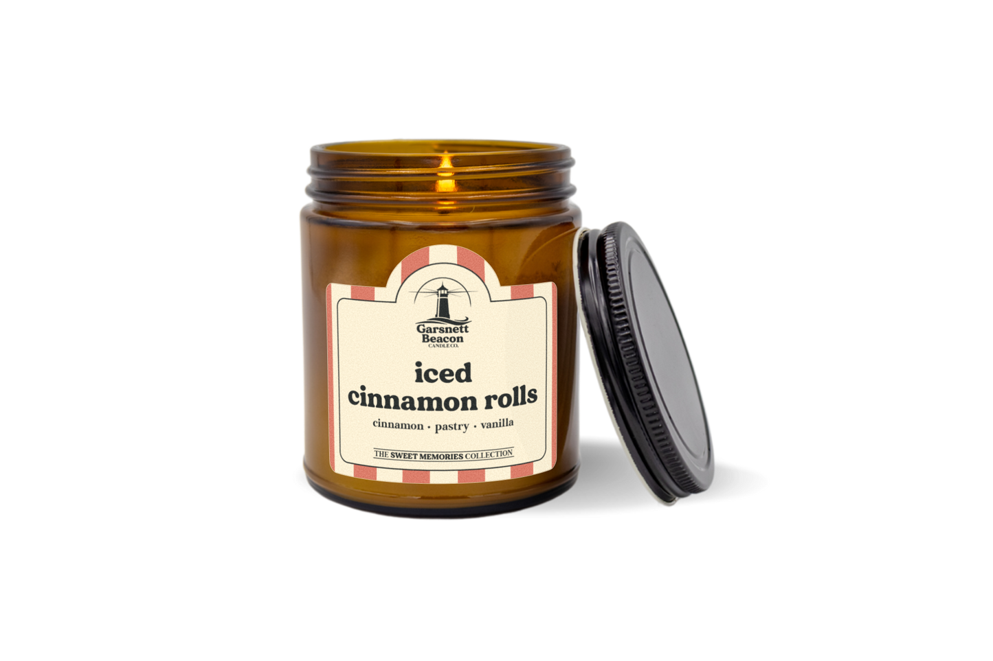 iced cinnamon rolls candle by garsnett beacon candle co.