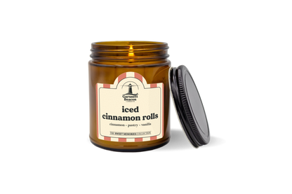 Iced Cinnamon Rolls Candle by Garsnett Beacon Candle Co.