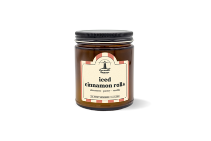 Iced Cinnamon Rolls Candle by Garsnett Beacon Candle Co.