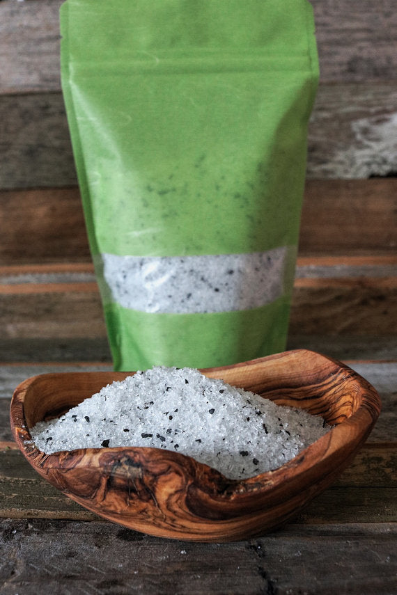 mountain man tea-infused foot soak salts for men by beach house teas