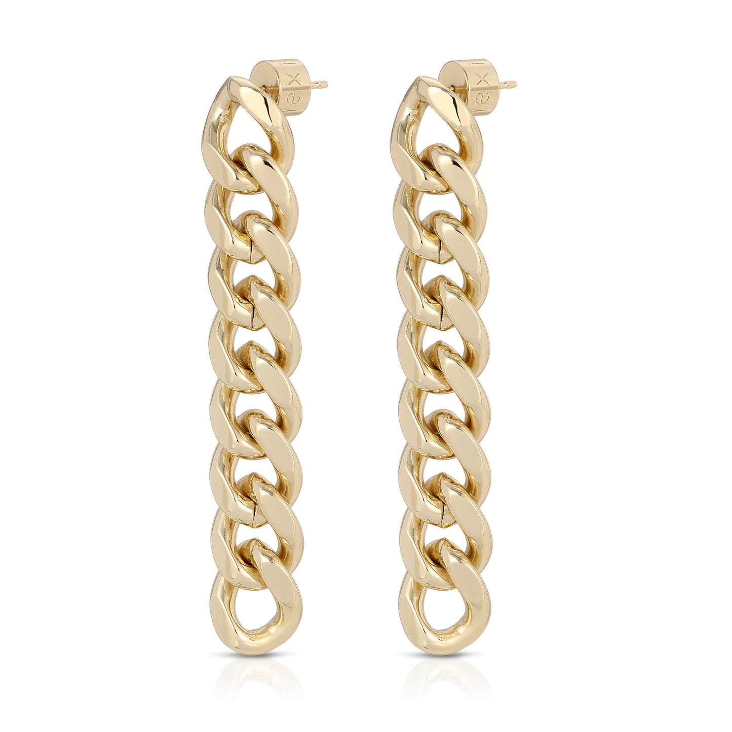 valentina 8 link drop earrings by eklexic