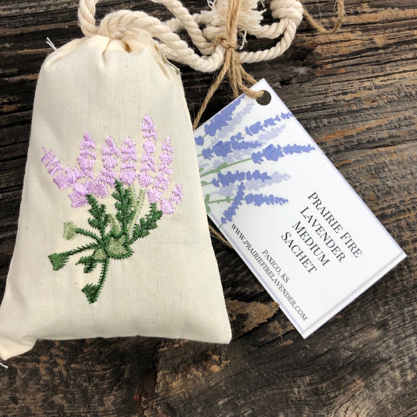 lavender - medium sachet (provence) by prairie fire tallow, candles, and lavender