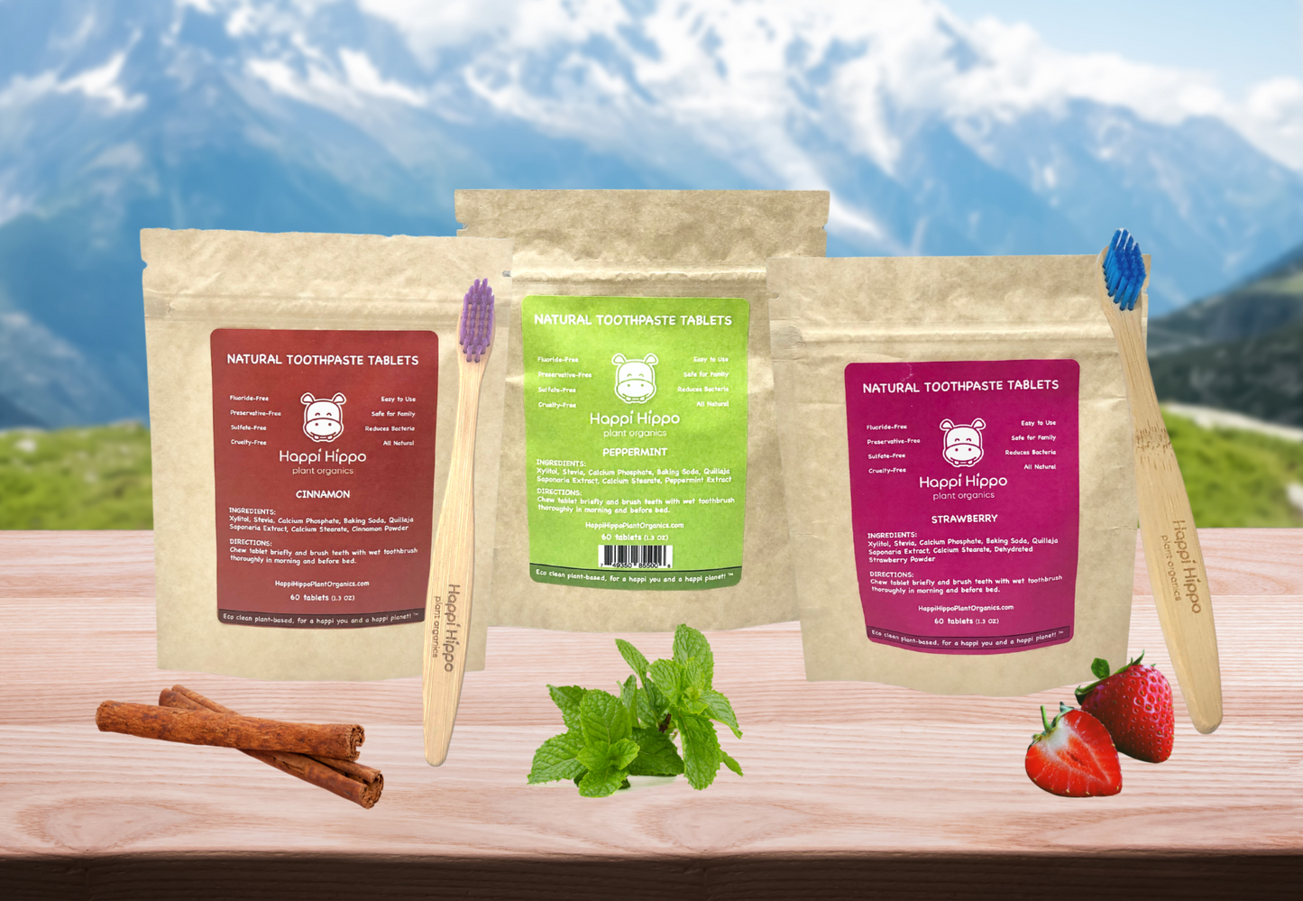 natural toothpaste tablets by hippotanicals