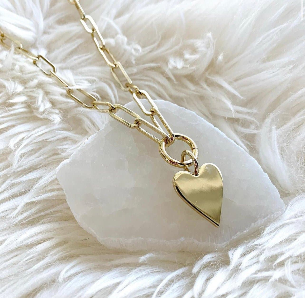 heart pendant necklace by eklexic