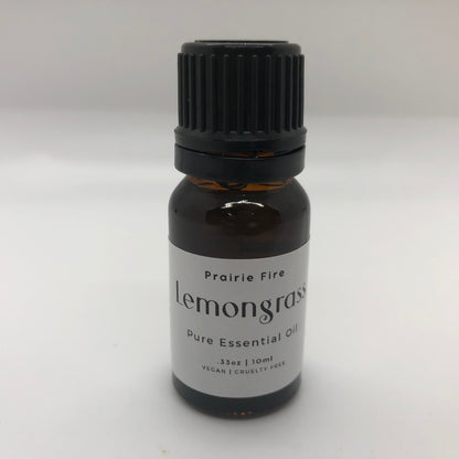 Lemongrass Essential Oil - 10 ml - .35 oz by Prairie Fire Tallow, Candles, and Lavender
