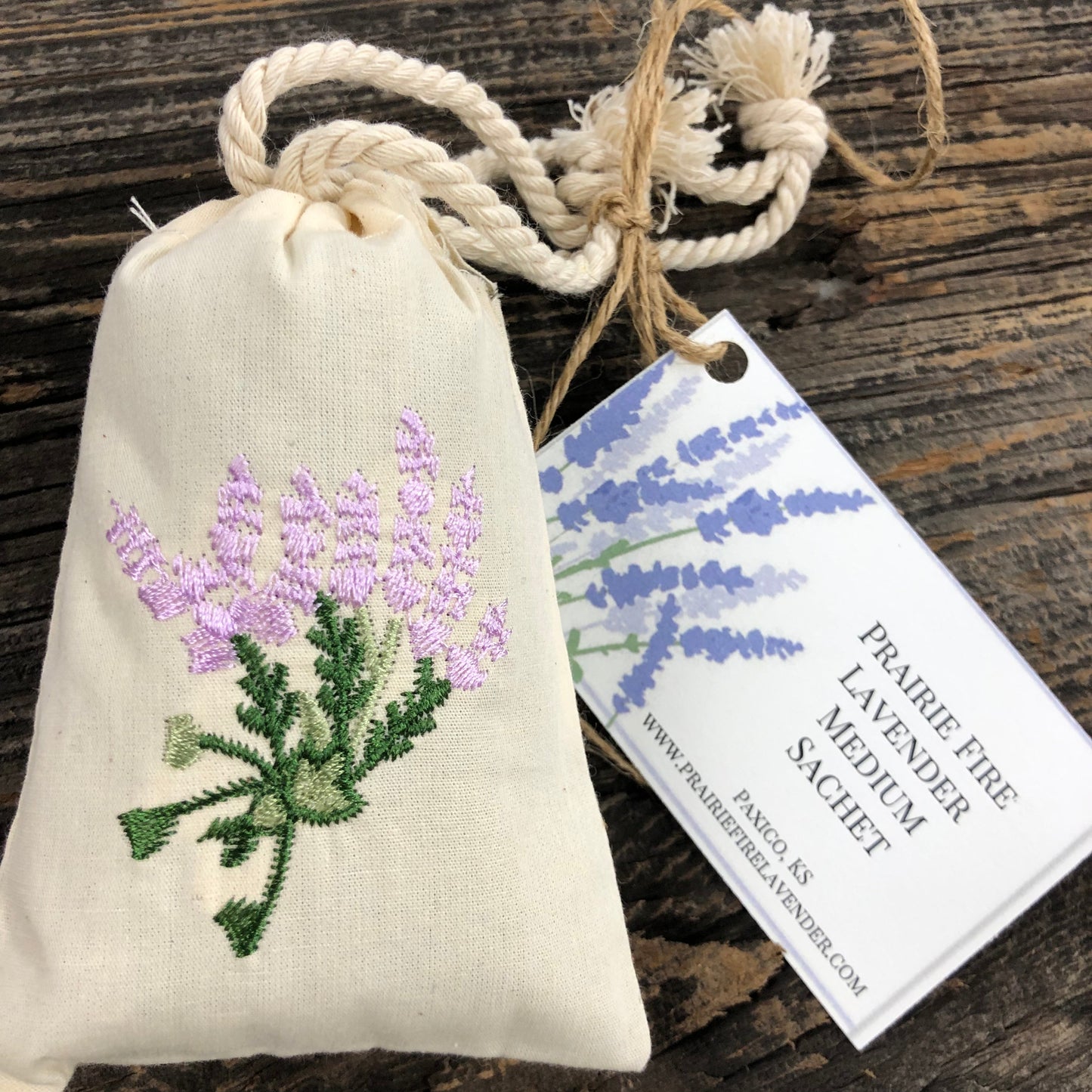 lavender - medium sachet (provence) by prairie fire tallow, candles, and lavender