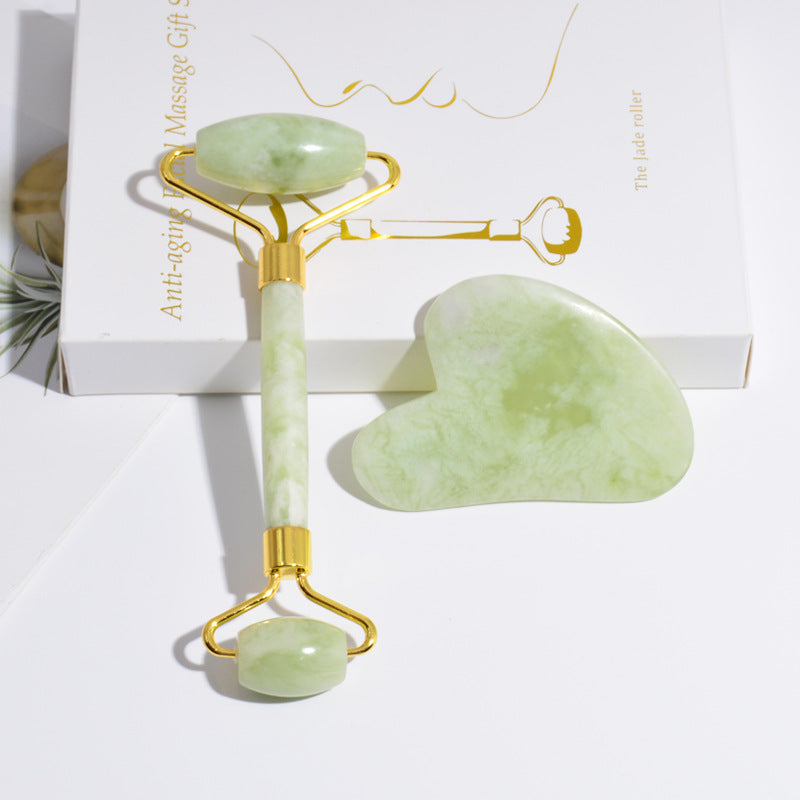 jade roller & gua sha gift box by benat