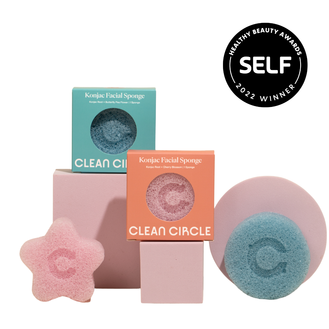 konjac facial sponge by clean circle