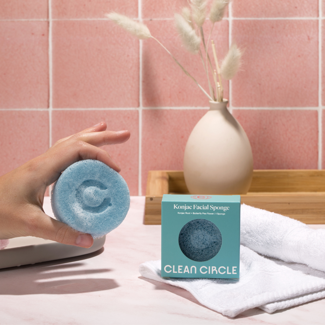 konjac facial sponge by clean circle