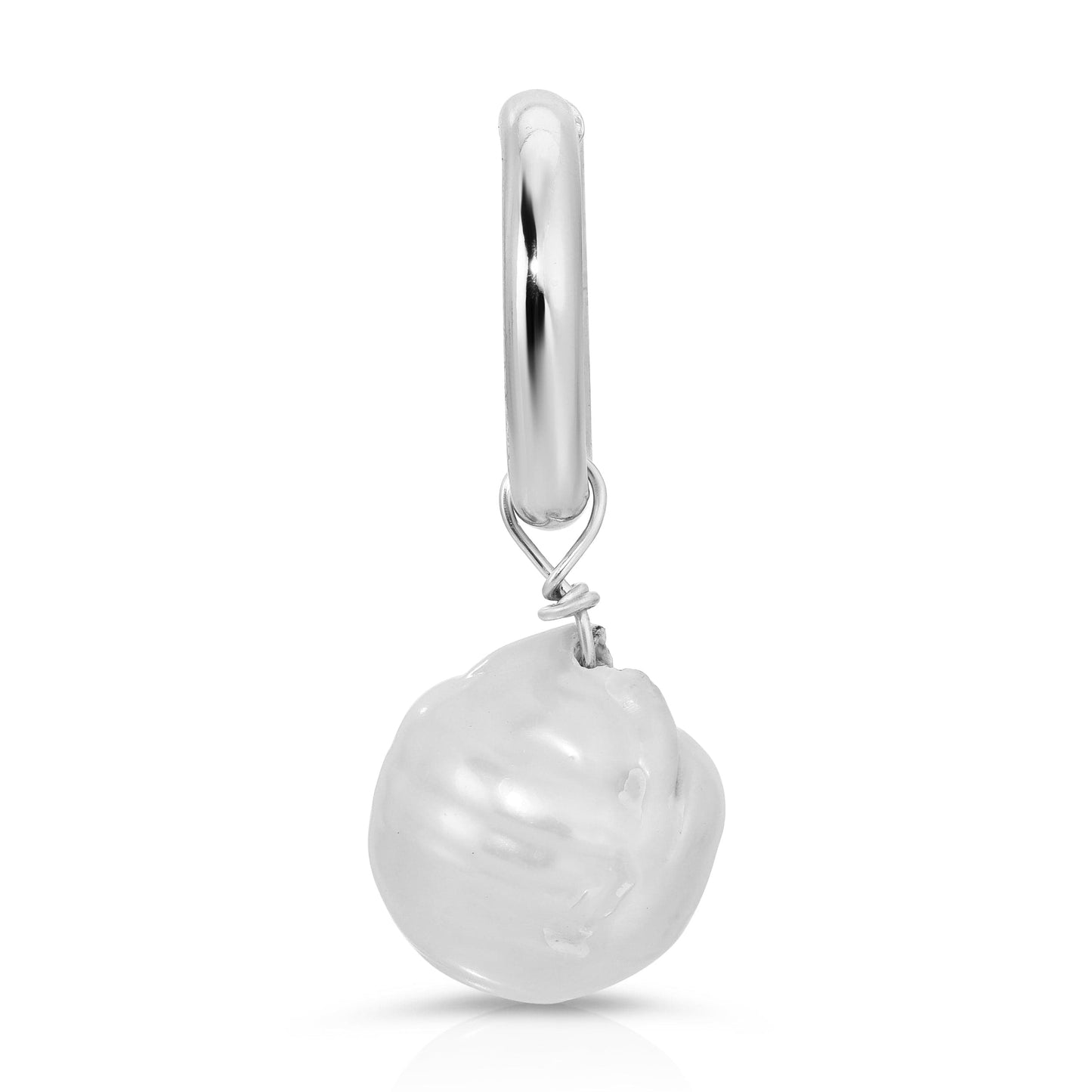 large baroque pearl pendant by eklexic