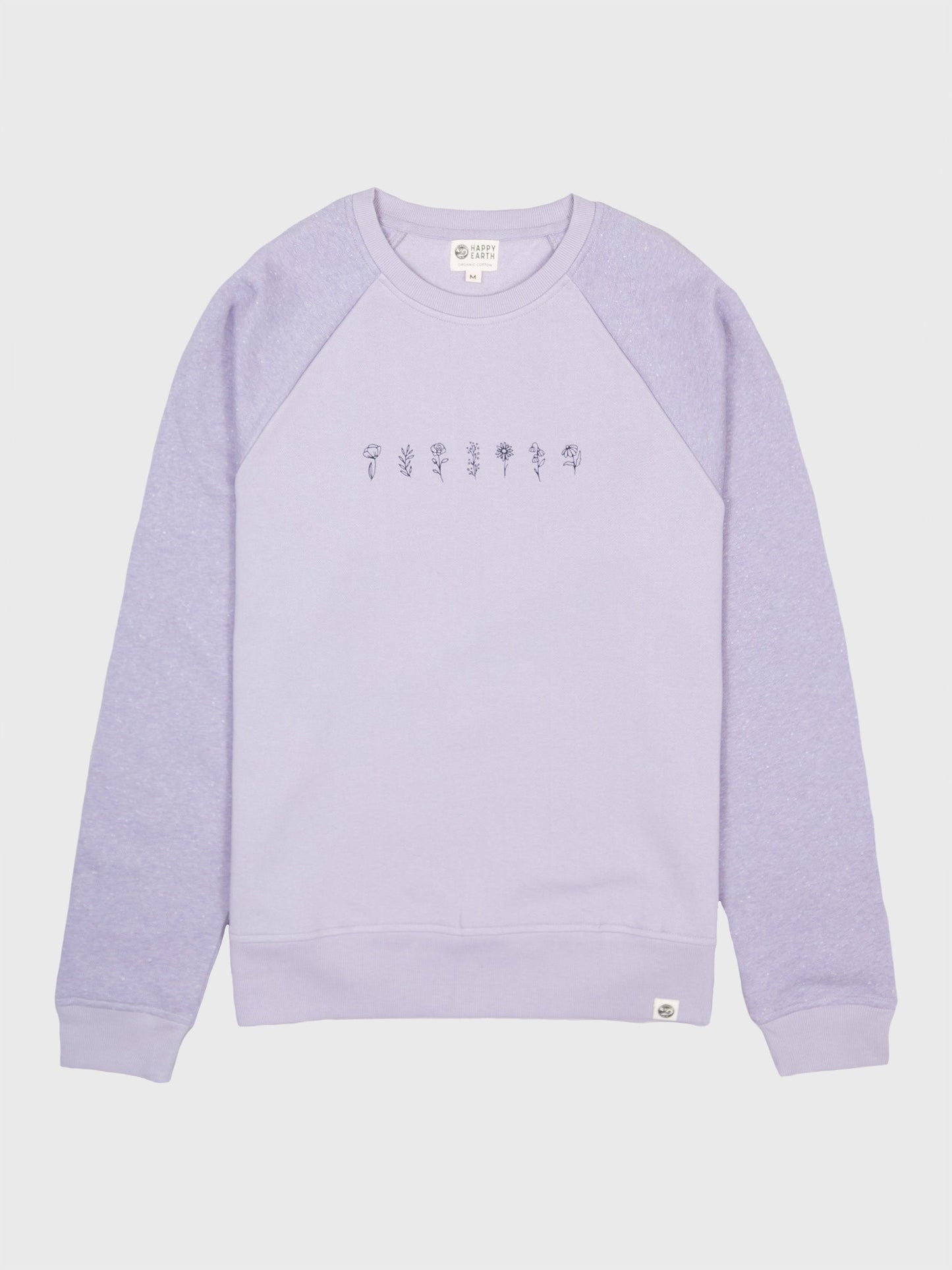 lavender raglan pullover by happy earth