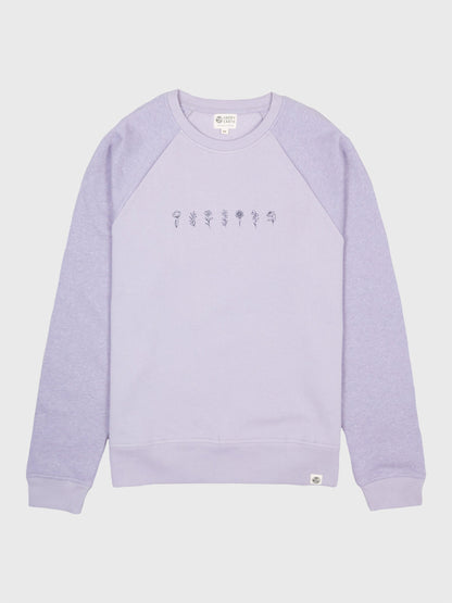 Lavender Raglan Pullover by Happy Earth